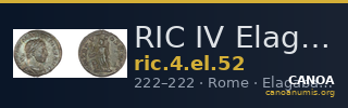 RIC IV Elagabalus 52 — CANOA