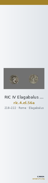 RIC IV Elagabalus 56a — CANOA