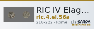 RIC IV Elagabalus 56a — CANOA