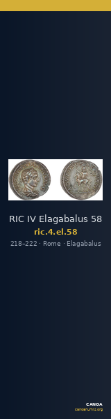 RIC IV Elagabalus 58 — CANOA