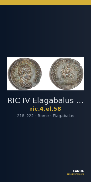 RIC IV Elagabalus 58 — CANOA