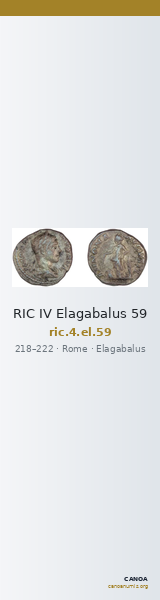 RIC IV Elagabalus 59 — CANOA