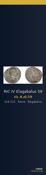 RIC IV Elagabalus 59 — CANOA