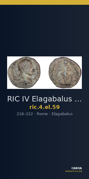 RIC IV Elagabalus 59 — CANOA