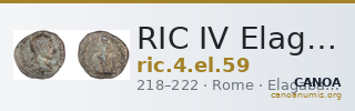 RIC IV Elagabalus 59 — CANOA