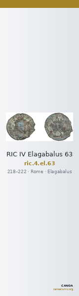 RIC IV Elagabalus 63 — CANOA