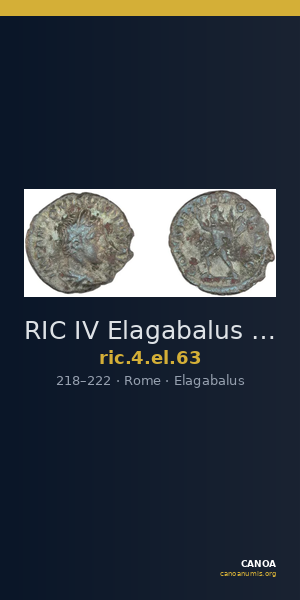 RIC IV Elagabalus 63 — CANOA