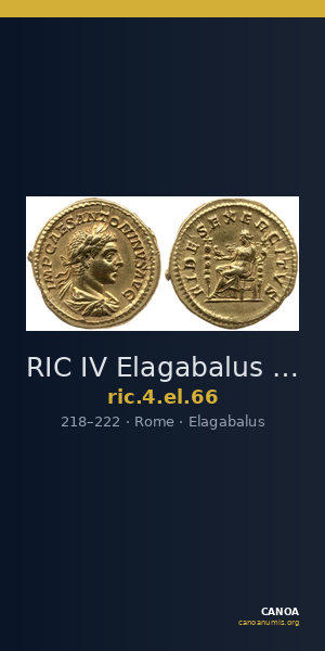 RIC IV Elagabalus 66 — CANOA