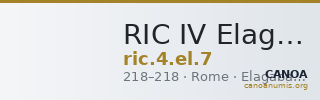 RIC IV Elagabalus 7 — CANOA