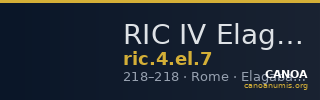 RIC IV Elagabalus 7 — CANOA