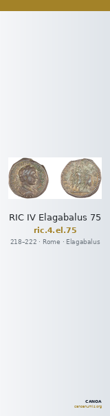 RIC IV Elagabalus 75 — CANOA
