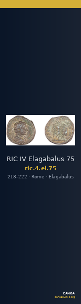 RIC IV Elagabalus 75 — CANOA