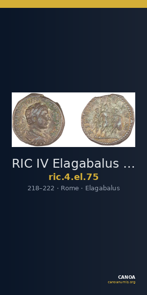 RIC IV Elagabalus 75 — CANOA
