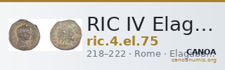 RIC IV Elagabalus 75 — CANOA