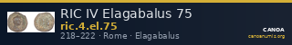 RIC IV Elagabalus 75 — CANOA