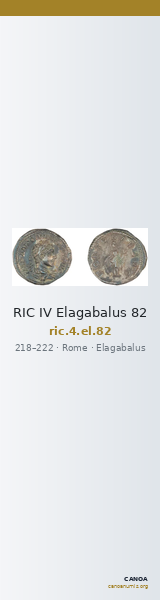 RIC IV Elagabalus 82 — CANOA