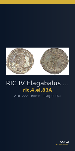 RIC IV Elagabalus 83A — CANOA