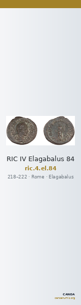 RIC IV Elagabalus 84 — CANOA