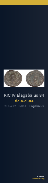 RIC IV Elagabalus 84 — CANOA