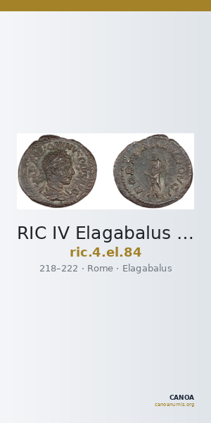 RIC IV Elagabalus 84 — CANOA