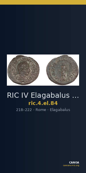 RIC IV Elagabalus 84 — CANOA