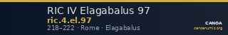 RIC IV Elagabalus 97 — CANOA