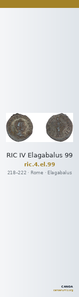 RIC IV Elagabalus 99 — CANOA