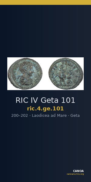 RIC IV Geta 101 — CANOA
