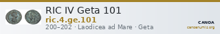 RIC IV Geta 101 — CANOA