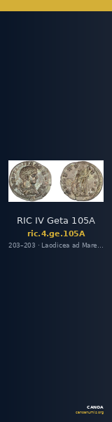 RIC IV Geta 105A — CANOA