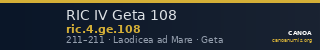 RIC IV Geta 108 — CANOA