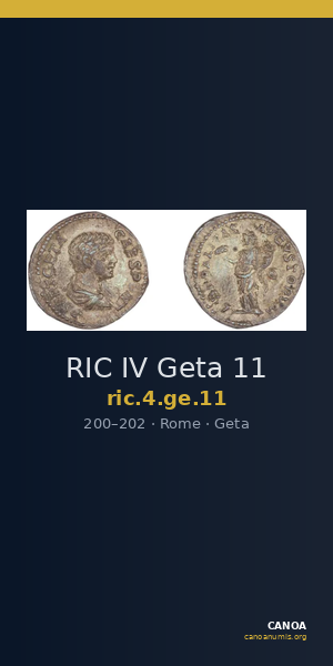 RIC IV Geta 11 — CANOA