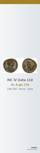 RIC IV Geta 110 — CANOA