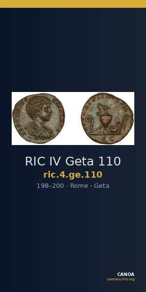 RIC IV Geta 110 — CANOA