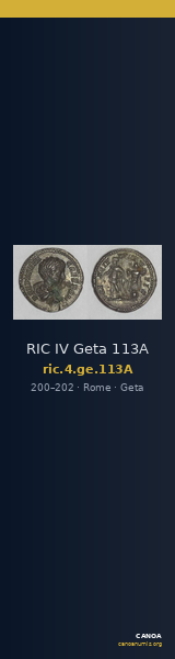 RIC IV Geta 113A — CANOA