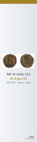 RIC IV Geta 115 — CANOA