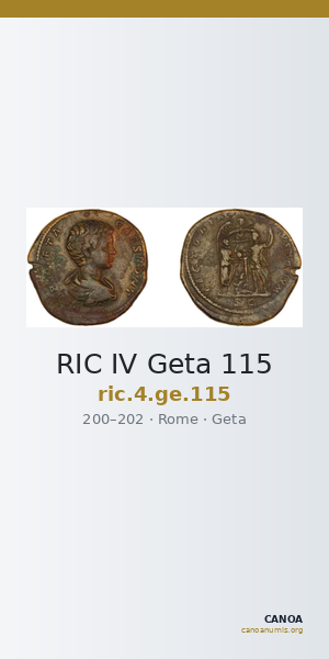 RIC IV Geta 115 — CANOA