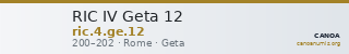 RIC IV Geta 12 — CANOA