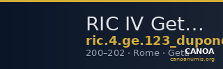 RIC IV Geta 123 (dupondius) — CANOA