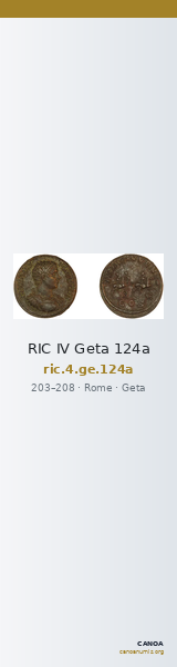 RIC IV Geta 124a — CANOA