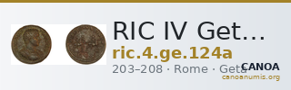 RIC IV Geta 124a — CANOA