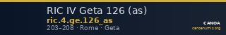 RIC IV Geta 126 (as) — CANOA