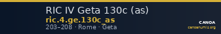 RIC IV Geta 130c (as) — CANOA