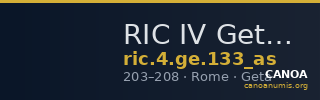 RIC IV Geta 133 (as) — CANOA