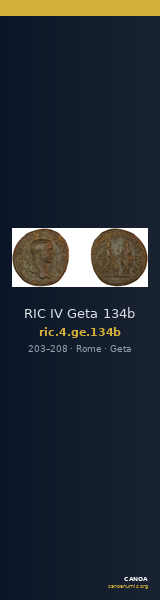 RIC IV Geta 134b — CANOA