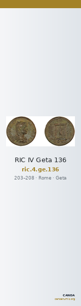 RIC IV Geta 136 — CANOA