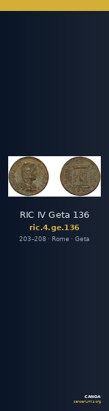 RIC IV Geta 136 — CANOA