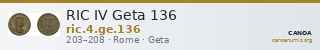 RIC IV Geta 136 — CANOA