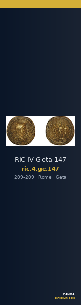 RIC IV Geta 147 — CANOA