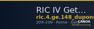 RIC IV Geta 148 (dupondius) — CANOA